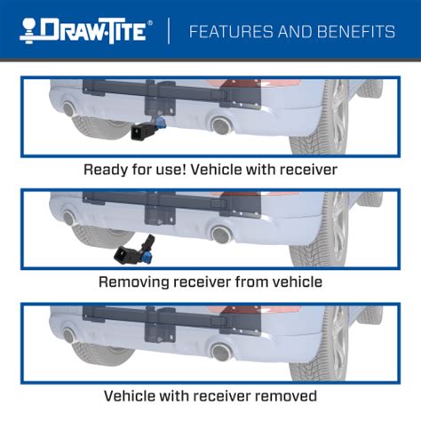 Draw Tite 76928 Hidden Hitch® Completely Hidden Trailer Hitch 2