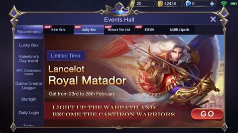 Gambar Hero Mobile Legend Lancelot Royal Matador Kumpulan Hero ML