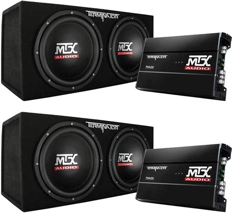 Amazon Mtx Inch W Dual Bass Package Terminator Series