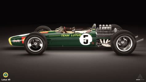 Some Studio Shoots About The Nice Lotus 49a Lovely Formula 1 Car By