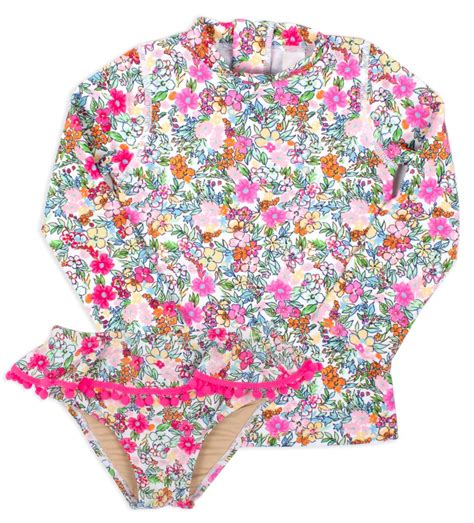 Shade Critters Lib Floral Rashguard Set Basically Bows And Bowties