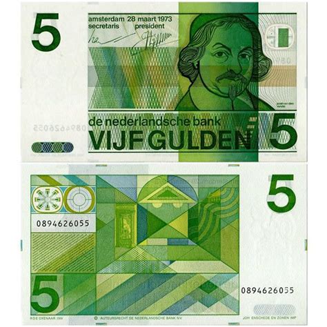 Billete Pa Ses Bajos Gulden Joost Van Den Vondel P A Sc