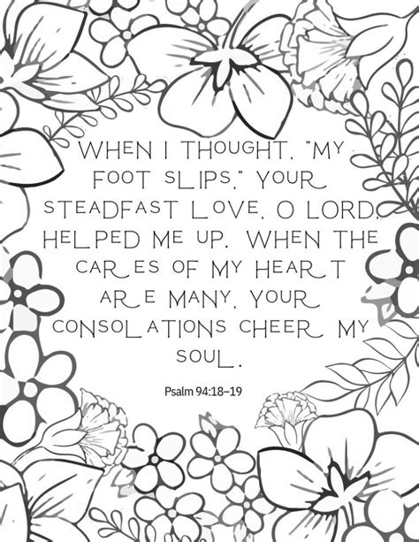 Free Christian Coloring Pages For Adults 10 Printable Bible Verses Leap Of Faith Crafting