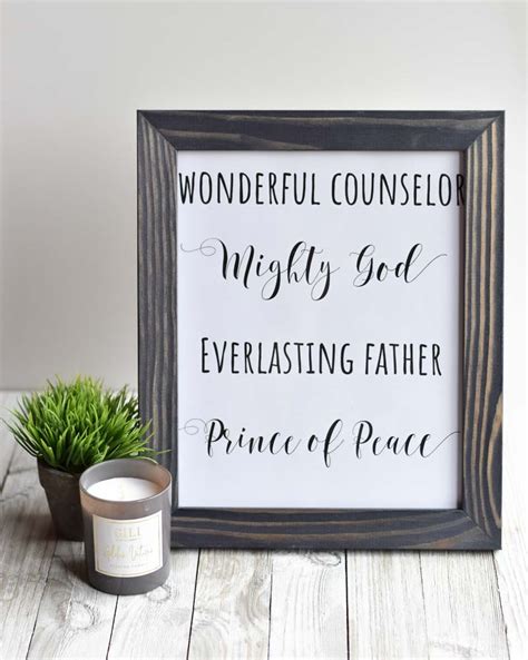 Wonderful Counselor…. Printable