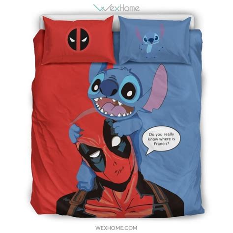 Stitch Bedding Set Duvet Cover And Pillowcase Set Unique Design In