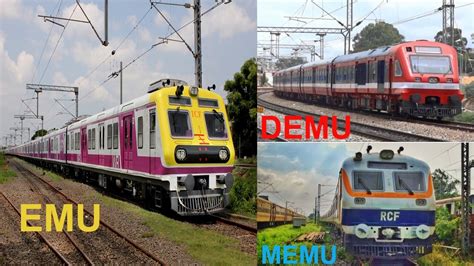 Understanding MEMU, DEMU, and EMU Trains in India - Feedy Buzz