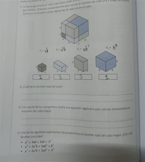 Cu L Es El Volumen Total Del Cubo Necesito Saber Como Sacar El