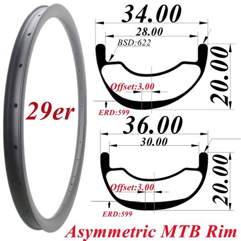 New Mm Mm Width Tubeless Mtb Carbon Rim Mm Depth Er Mtb