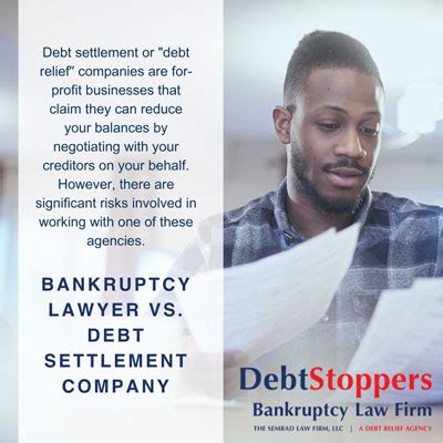 Bankruptcy Lawyer Vs Debt Settlement Company Debtstoppers