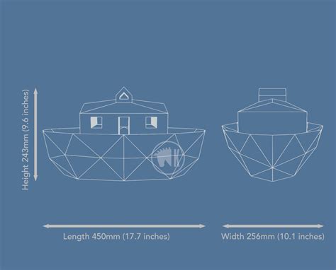 Noah S Ark Papercraft Template Papercraft Ark Noahs Ark Etsy UK