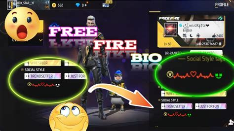 Free Fire Bio Free Fire Signature Free Fire Unique Bio Youtube