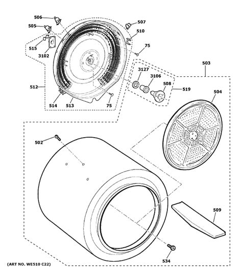 Hotpoint Htx24eask0ws Dryer Partswarehouse