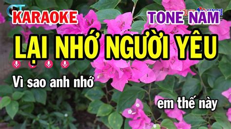 Karaoke L I Nh Ng I Y U Tone Nam Am Nh C S Ng M I Si U Th