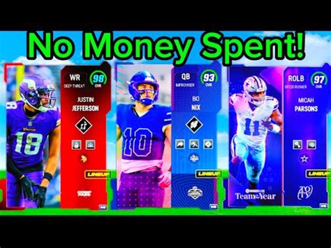 The Ultimate No Money Spent Team In Madden Huge Upgrades Youtube