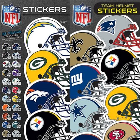 NFL Team Helmet Stickers | Gumballs.com