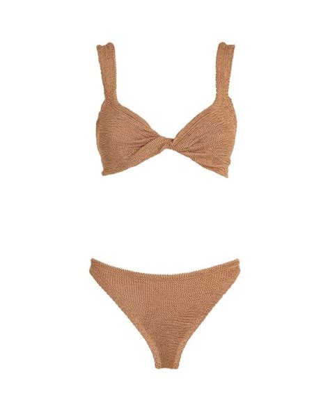 Hunza G Juno Bikini In White Lyst UK