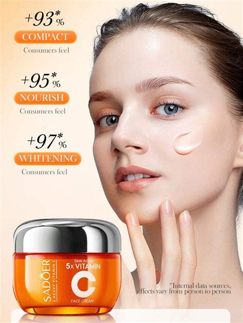 Crème 50g éclaircissante et raffermissante Vitamine C pour éclaircir