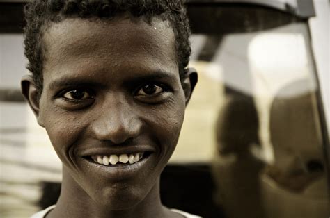 Young Afar Man With Sharp Teeth Smiling Ahmed Ela Dana Flickr