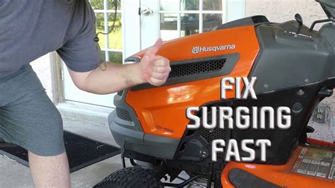 Fixing The Lawn Mower Surging Problem Skill Level Easy Youtube