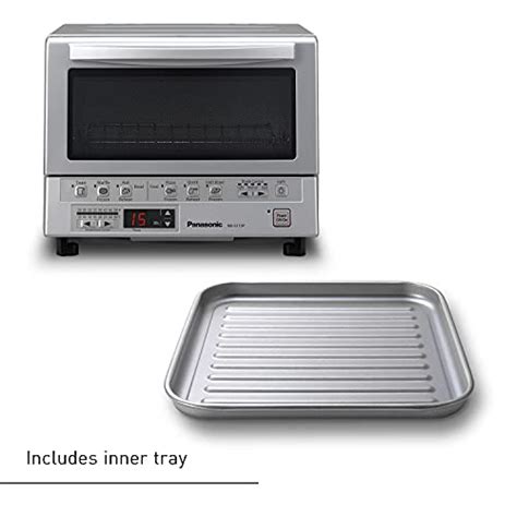 Panasonic Toaster Oven FlashXpress with Double Infrared Heating and Removable 9 Inner Baking ...