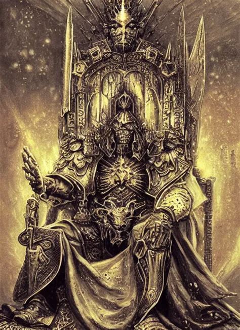 KREA Omnious Academic Drawing Of Wh40k Undead But Still Regal And