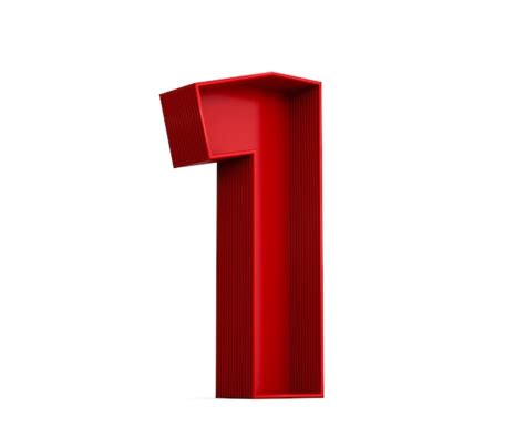 premium photo  illustration  red number   shadow isolated
