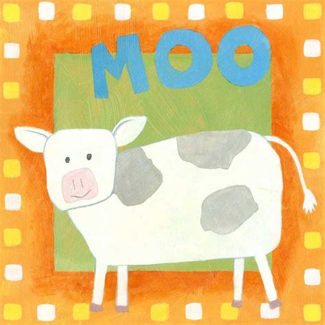 Moo Poster Print Megan Meagher 12 X 12