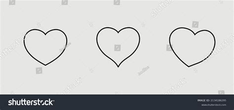 Set Hearts Icon Collection Heart Variations Stock Vector (Royalty Free ...