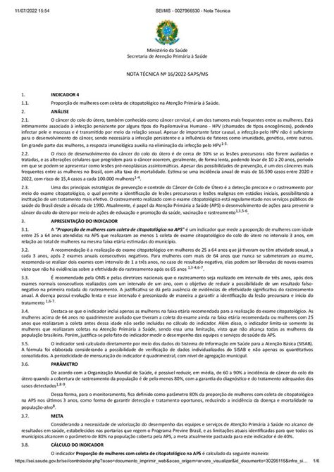 SEI MS 0027966530 Nota Técnica 16 CONASEMS