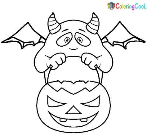 Halloween Monsters Coloring Pages - Coloring Cool