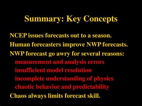 Nats Lecture 23 Weather And Climate Forecasting Ppt Download