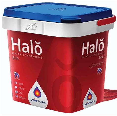 JSW Halo Majestic Exteriors Silk Paint Packaging Size 4 L At Rs 1660