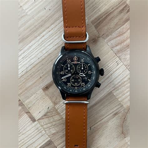 Timex Expedition Chronograph Men’s Watch Black Dial V… - Gem