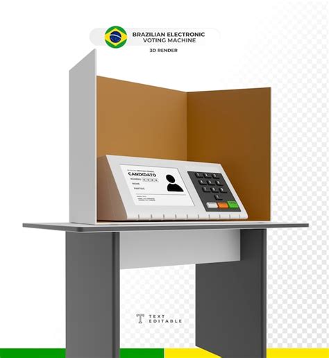 Modelagem Realista De Urna Eletr Nica Brasileira Renderizada Em D Para