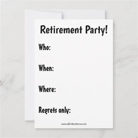 Funny Retirement Party Invitations | Zazzle