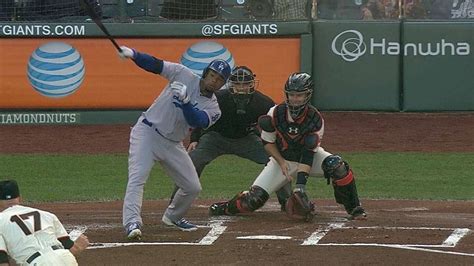 LAD SF Crawford Singles To Right Scoring Hanley YouTube