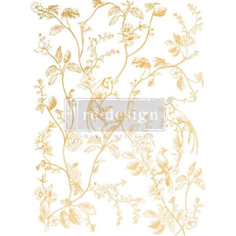 Gold Foil Kacha A Bird Song Redesign Decor Transfer Brisbane