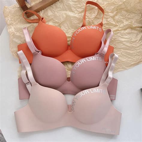 Fashion Women Seamless Bra Sexy Push Up Bralette Underwear Wireless Female Lingerie Letter
