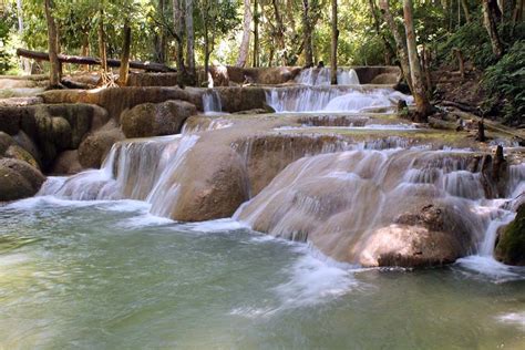 Tad Sae Waterfalls - The Turquoise Waterfalls in Luang Prabang