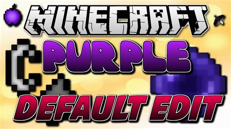 Minecraft PvP Texture Pack Purple Default Edit YouTube