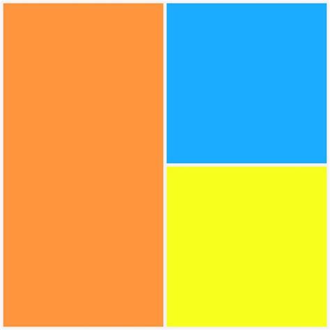 Color Trio Blue × Yellow × Orange Blue Yellow Color Yellow