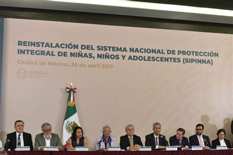 Reinstala Gobierno De México Sistema Nacional De Protección Integral De