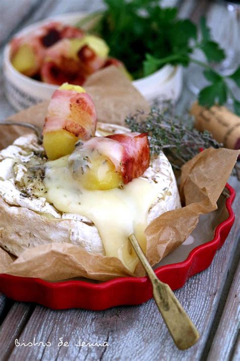 Camembert Rôti Au Four Pommes De Terre Lardées Bistro De Jenna