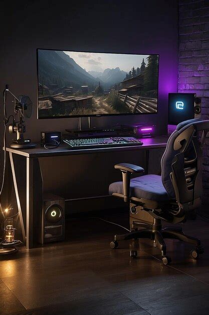 Premium Photo | Setup gaming pc