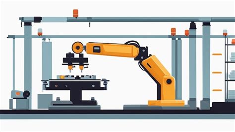 Premium Ai Image Automated Robotic Arm On Assembly Line