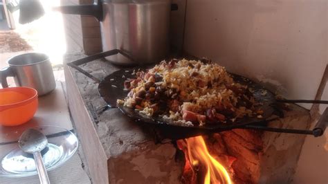 ARROZ CARRETEIRO NO DISCO DE ARADO TIRANDO CARNE DE LATA YouTube