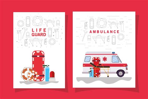 Medical emergency banner set 2098353 Vector Art at Vecteezy