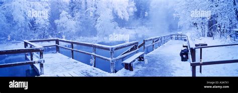 The Alpha Pool at Liard Hot Springs in Winter in Liard River Hot ...