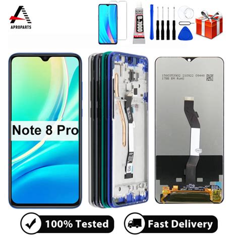 For Xiaomi Redmi Note 8 Pro LCD Display Touch Screen Digitizer Assembly