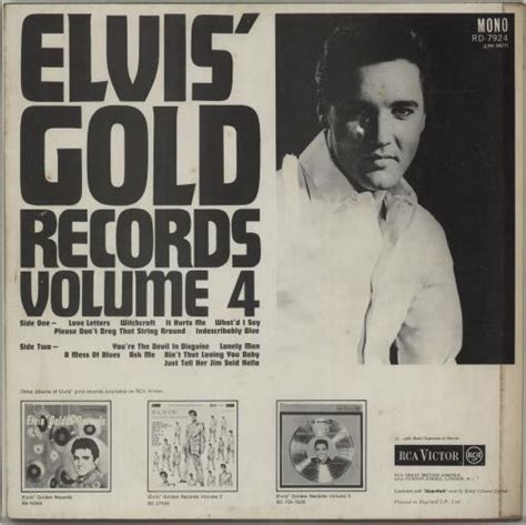 Elvis Presley Elvis Gold Records Volume 4 UK Vinyl LP Album LP Record